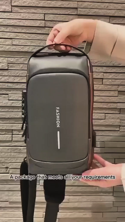 Anti-Theft Sling Bag With A USB Charging Cable