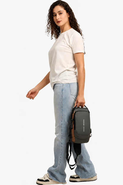 Anti-Theft Sling Bag With A USB Charging Cable